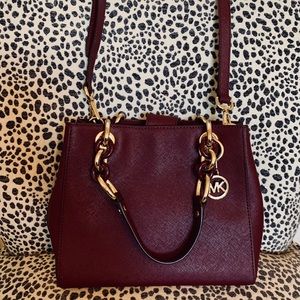 Michael Kors medium purple carryall / crossbody